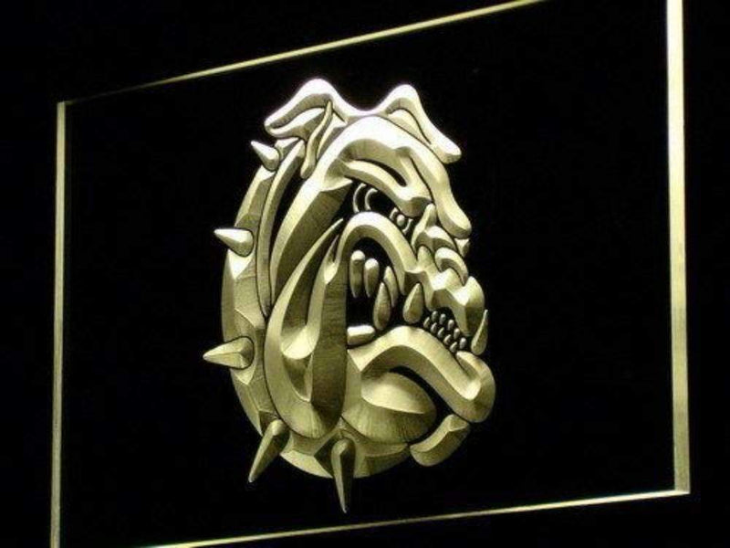 Angry Bulldog LED Light Sign - LED Gift Works