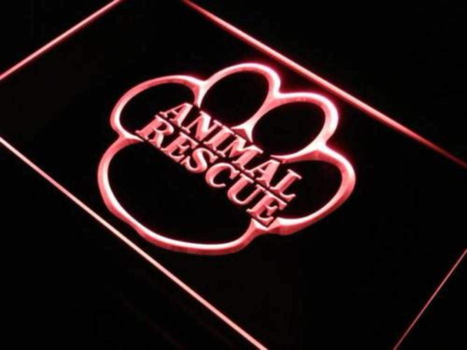 Animal Rescue LED Light Sign - Way Up Gifts