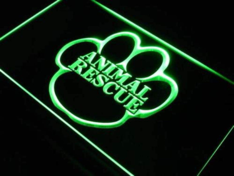 Animal Rescue LED Light Sign - LED Gift Works
