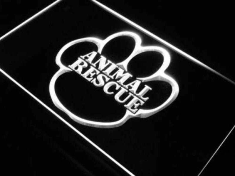 Animal Rescue LED Light Sign - LED Gift Works