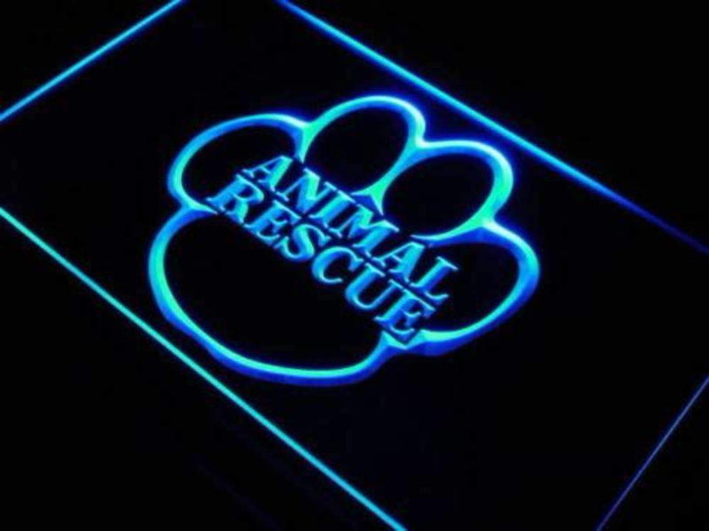 Animal Rescue LED Light Sign - LED Gift Works