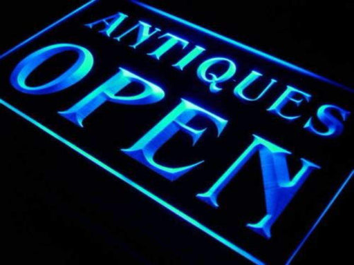 Antique Store Open LED Light Sign - LED Gift Works