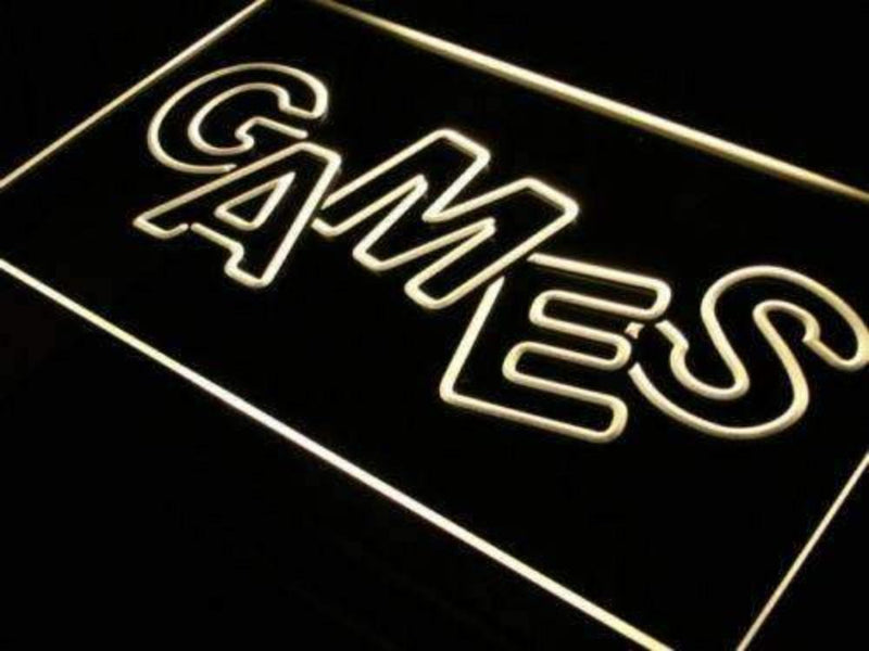 Arcade Games LED Light Sign - LED Gift Works