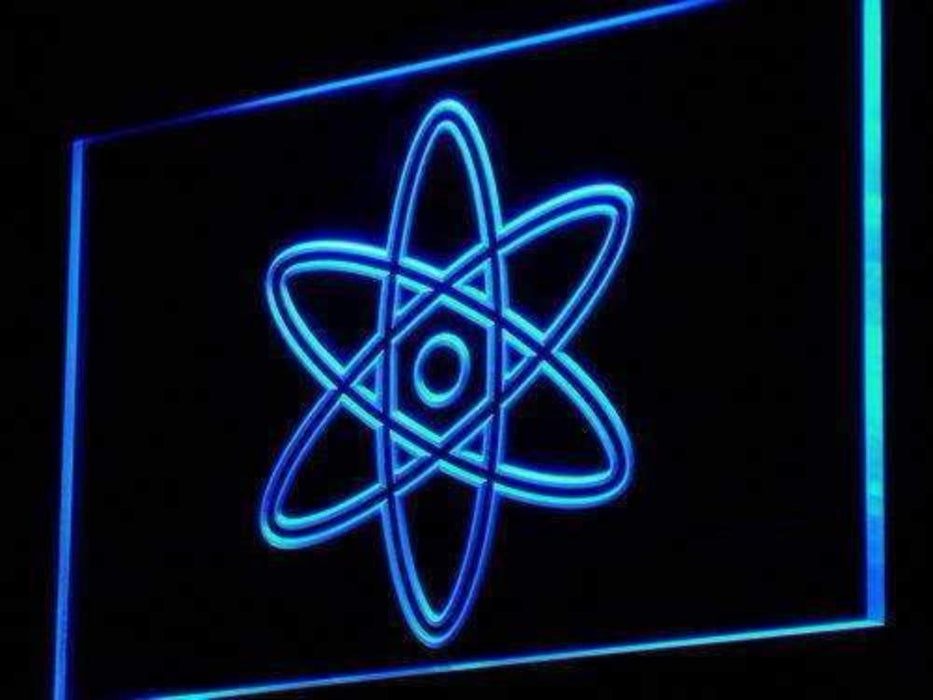 Atom Symbol Science LED Light Sign - Way Up Gifts