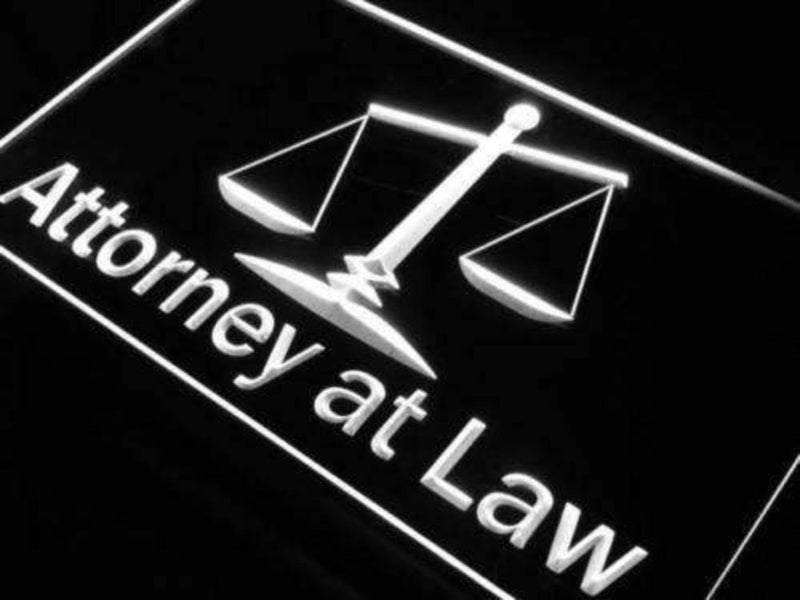 Attorney At Law LED Light Sign - LED Gift Works