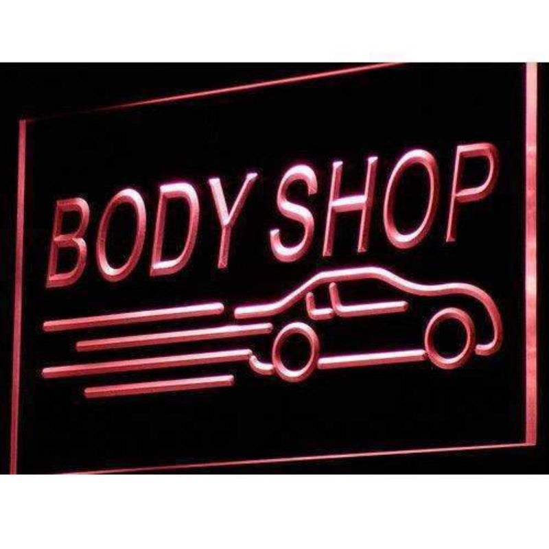 Auto Body Shop Car LED Light Sign - LED Gift Works