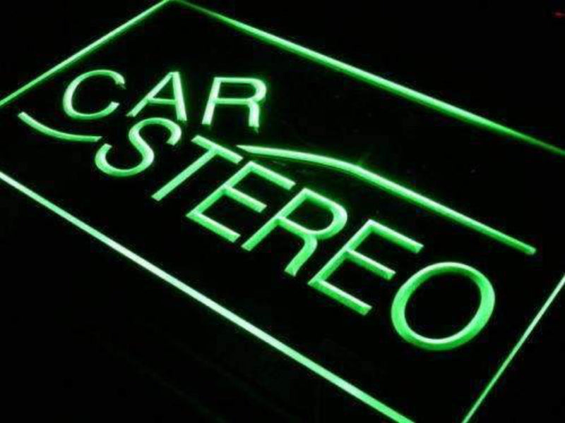 Auto Body Shop Car Stereo Audio LED Light Sign - LED Gift Works