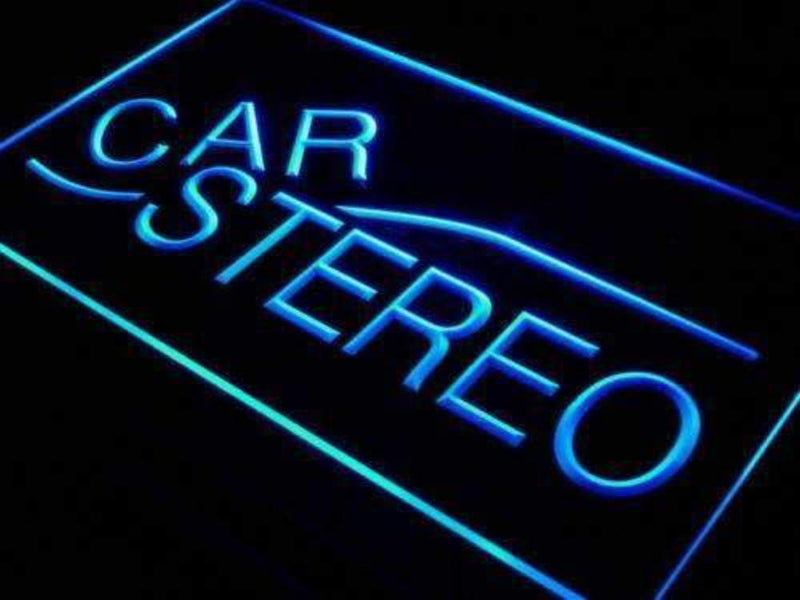 Auto Body Shop Car Stereo Audio LED Light Sign - LED Gift Works