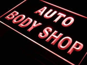 Auto Body Shop LED Light Sign - LED Gift Works