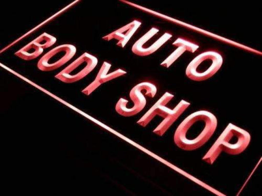 Auto Body Shop LED Light Sign - LED Gift Works