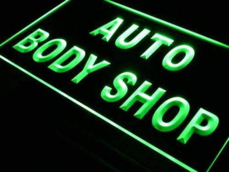 Auto Body Shop LED Light Sign - LED Gift Works