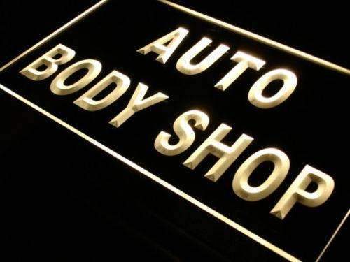 Auto Body Shop LED Light Sign - LED Gift Works
