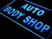 Auto Body Shop LED Light Sign - LED Gift Works