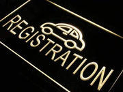 Auto Car Registration LED Light Sign - LED Gift Works