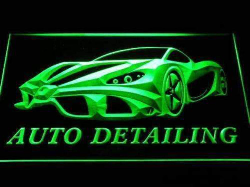 Auto Detailing LED Light Sign - LED Gift Works