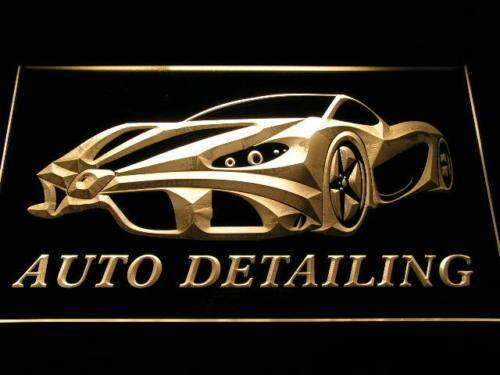 Auto Detailing LED Light Sign - LED Gift Works
