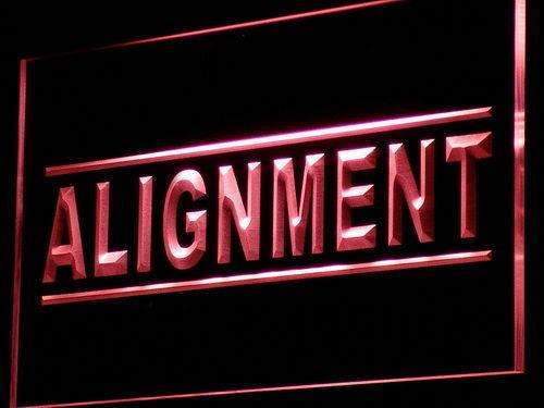 Auto Wheel Alignment Services LED Light Sign - Way Up Gifts