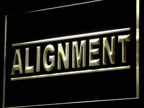 Auto Wheel Alignment Services LED Light Sign - Way Up Gifts
