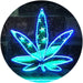 Marijuana Leaf USA Flag LED Light Sign - Way Up Gifts