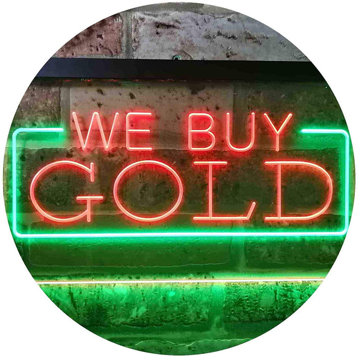 Pawn Shop We Buy Gold LED Light Sign - Way Up Gifts