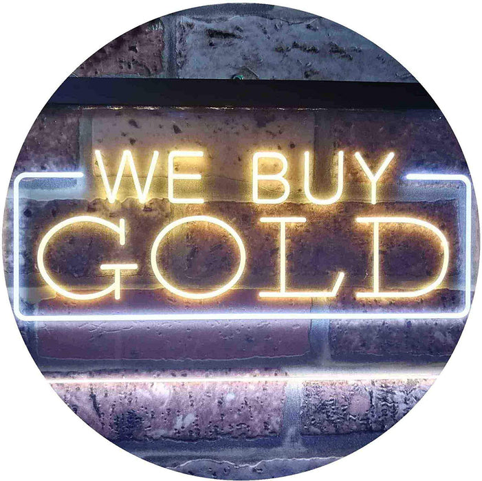 Pawn Shop We Buy Gold LED Light Sign - Way Up Gifts