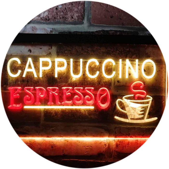 Coffee Cappuccino Espresso LED Light Sign - Way Up Gifts