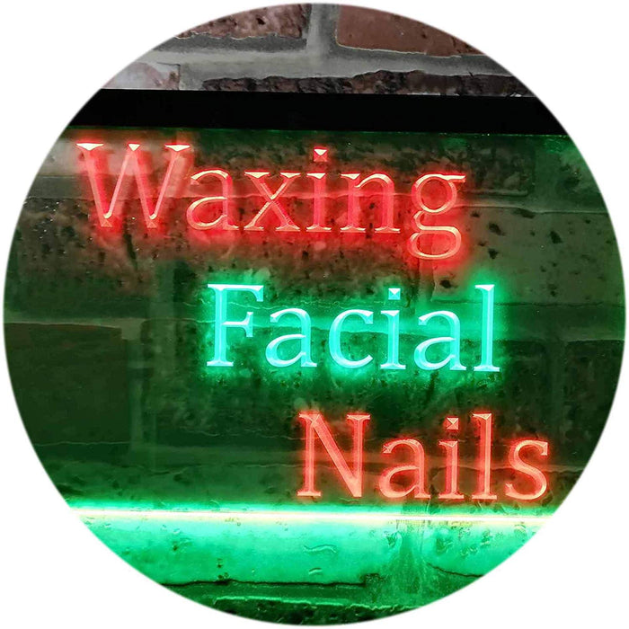 Waxing Facial Nails LED Light Sign - Way Up Gifts