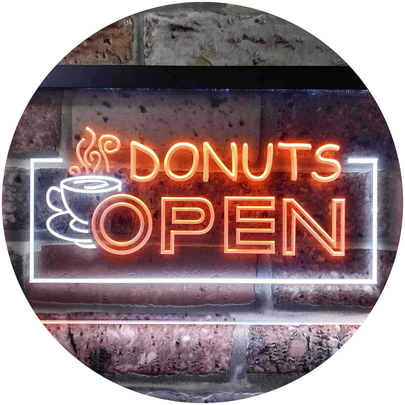 Donuts Open LED Light Sign - LED Gift Works