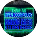 Open Door Policy Bring Beer Open Door LED Light Sign - Way Up Gifts