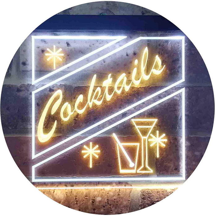 Cocktails LED Light Sign - Way Up Gifts