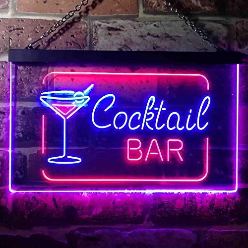 Cocktail Bar LED Light Sign - Way Up Gifts