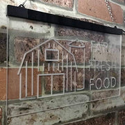 Farm Fresh Food LED Light Sign - LED Gift Works