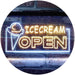 Open Ice Cream LED Light Sign - Way Up Gifts