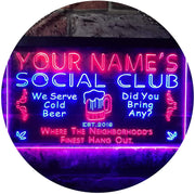 Personalized Social Club LED Light Sign - LED Gift Works