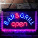 Bar & Grill Restaurant Open LED Light Sign - Way Up Gifts
