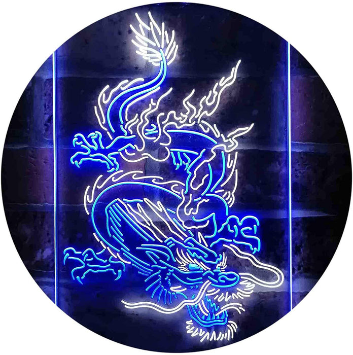 Chinese Dragon Man Cave Tattoo LED Light Sign - Way Up Gifts