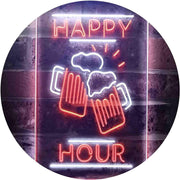Beer Mugs Cheers Happy Hour LED Light Sign - LED Gift Works