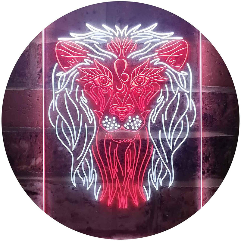 Lion Art Decor LED Light Sign - LED Gift Works