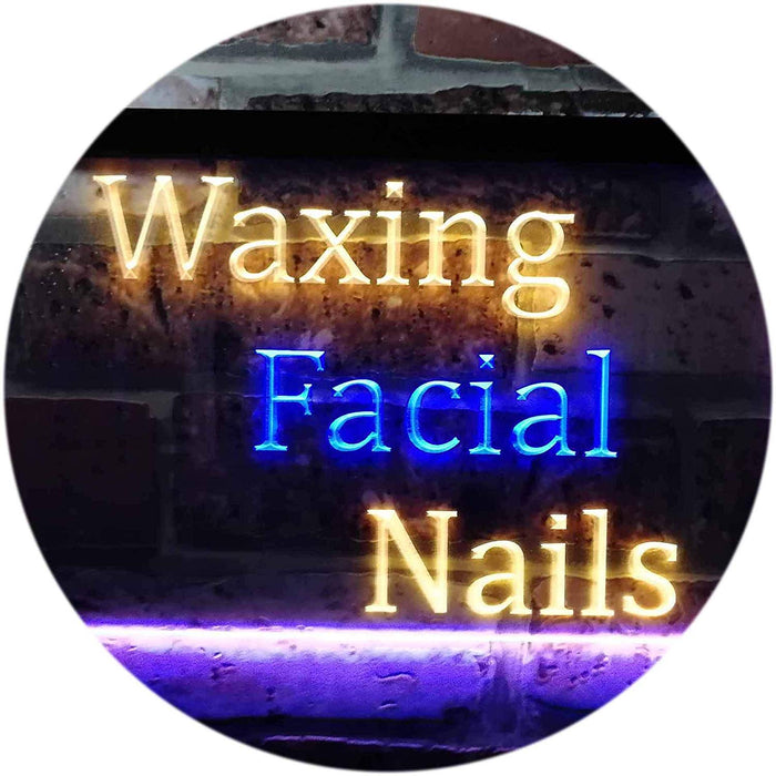 Waxing Facial Nails LED Light Sign - Way Up Gifts