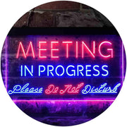 Meeting in Progress Do Not Disturb LED Light Sign - LED Gift Works