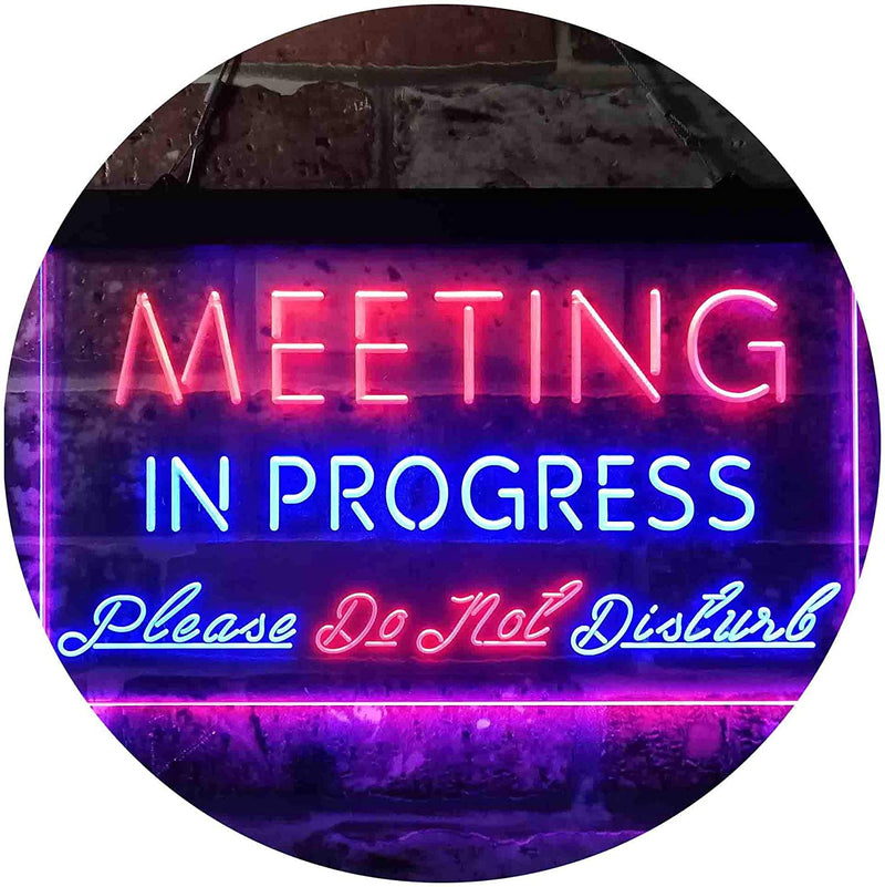 Meeting in Progress Do Not Disturb LED Light Sign - LED Gift Works