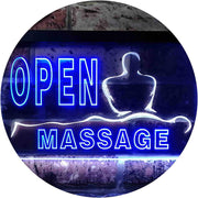 Open Massage LED Light Sign - LED Gift Works