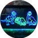 Dinosaur T Rex Triceratops Night Light Kids Bedroom Decor LED Light Sign - Way Up Gifts