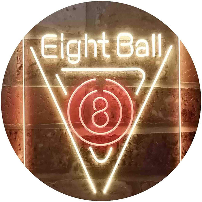 Eight Ball Pool Billiards LED Light Sign - Way Up Gifts