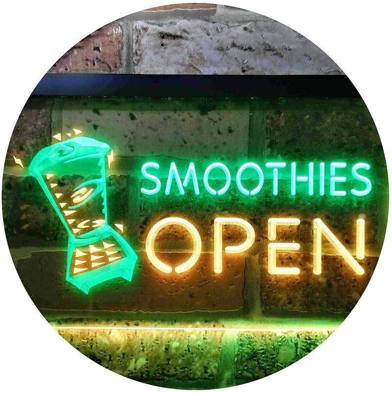 Smoothies Open LED Light Sign - LED Gift Works