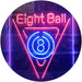 Eight Ball Pool Billiards LED Light Sign - Way Up Gifts