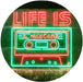 Life is a Mixtape Quotes Bedroom Decor LED Light Sign - Way Up Gifts