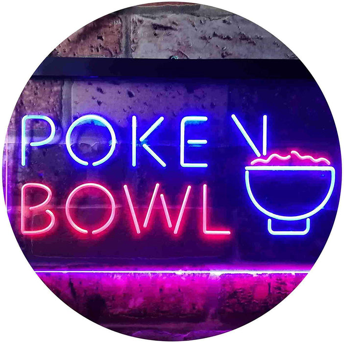 Hawaiian Poke Bowl LED Light Sign - Way Up Gifts