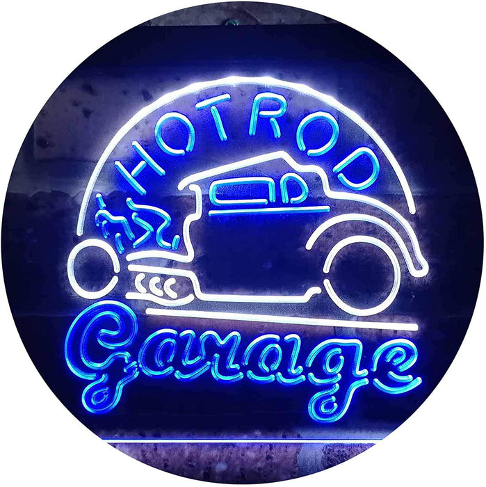 Hot Rod Garage LED Light Sign - Way Up Gifts