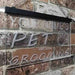 Personalized Paw Print Pet Grooming LED Light Sign - Way Up Gifts